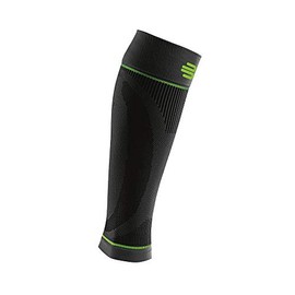 Bauerfeind Sports Compression Lower Leg Calf Sleeves (1 Pair) (Black, Small/Long)