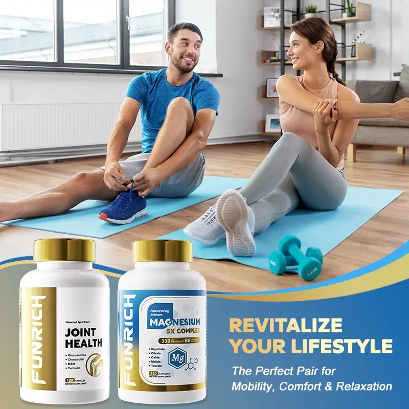 Glucosamine & Magnesium Supplement Bundle – 5 Magnesium Forms –