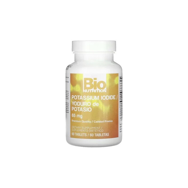 Yoduro De Potasio 65Mg 60 Tabletas Suplemento Bio Nutrition