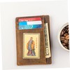 Operitacx Educational Brass Card Chinese Ornament Graduation Metal Card Respectful