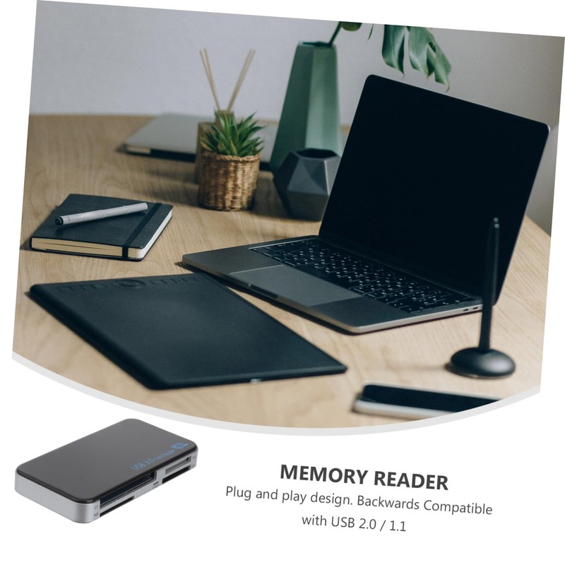 KONTONTY USB Compact Flash Multi-Card Reader Adapter for High-Speed Data
