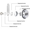 6 Pieces Security Combination Cam Lock Silver Coded Cabinet Lock