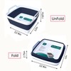 FOSJGO 2.4 Gal(9L) Collapsible Dish Basin with Drain Plug,Space Saving