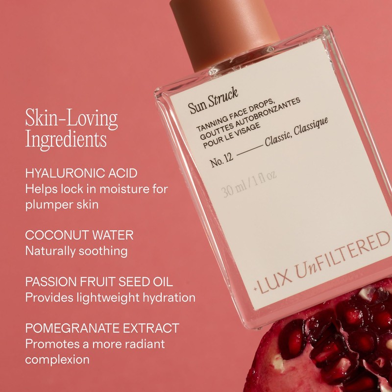 + Lux Unfiltered N°12 Sun Struck Bronzing Face Tanning Drops