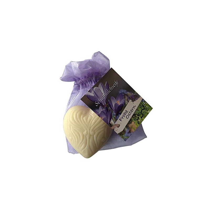 Saling Sheep's Milk Soap, Frohe Ostern Heart, Natural, 65 g
