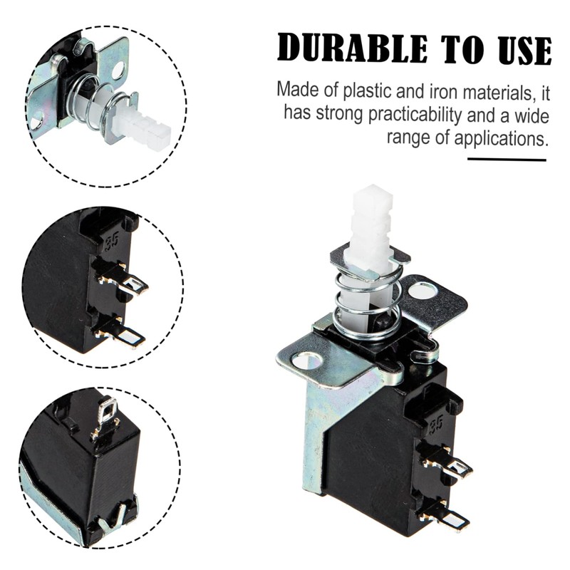 Operitacx 20pcs Self-locking Switches for Range Hood Vent Cabinet Straight
