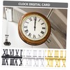 Gadpiparty 15 Sets DIY Clock Replacement Numerals Roman and Arabic