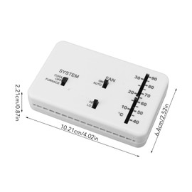 RV Thermostat, Settable Heat and Cool Temperature Controller with Remote Control RV Analog Thermostat for RV Cars
