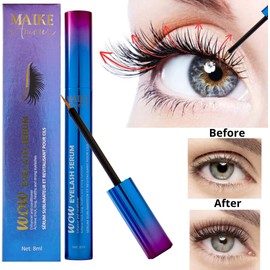 Suero para el crecimiento de pestañas de primera calidad. Logra pestañas y cejas más gruesas, largas y saludables. Suero potenciador de pestañas para lograr pestañas y cejas más pobladas. (8 ml)
