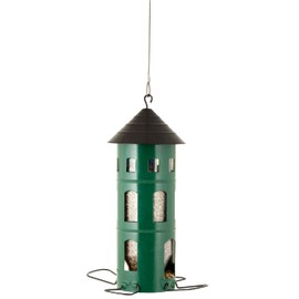 Wildlife Garden WG338 Combi House Seeds Green Metal Bird Feeder