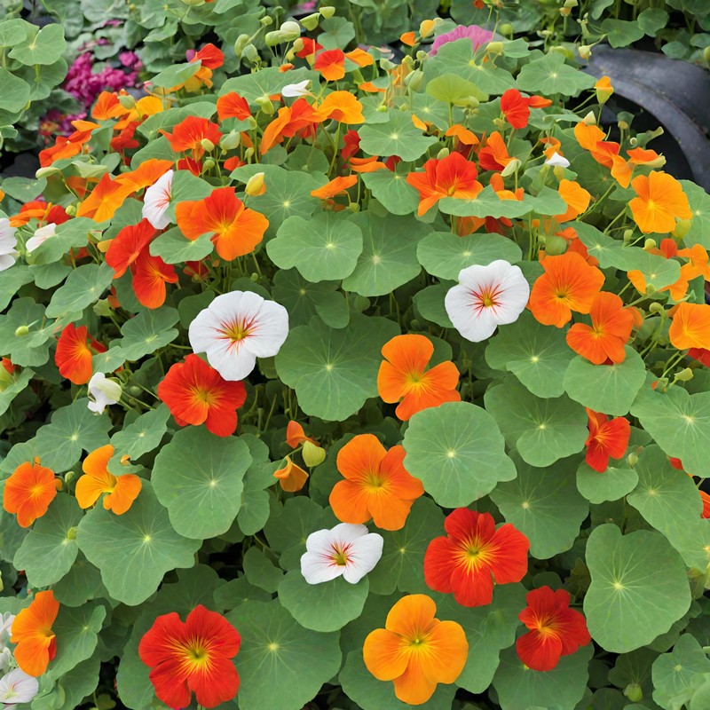 30 Pcs Nasturtium Flower Seeds for Planting with Mixed Colors