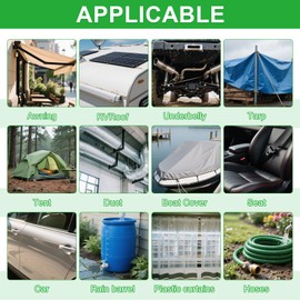 ZWIN Waterproof Repair Tape Tenacious Tape Repair Tape for Outdoor, Canvas, Vinyl, Metal, Wood,5 inch x 10 feet, Clear