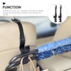 VORCOOL 2pcs Car Hooks, Seat Back Hooks, Trunk Umbrella Holder,