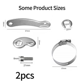 Wjelet 2 Set Torque Arm Set for Ebike, Torque Arm for Ebike Heavy Duty, Universal Torque Arm Conversion Kit for Electric Bicycle, Bicycle Dropout Amplifier for Ebike Front or Rear Hub Motors