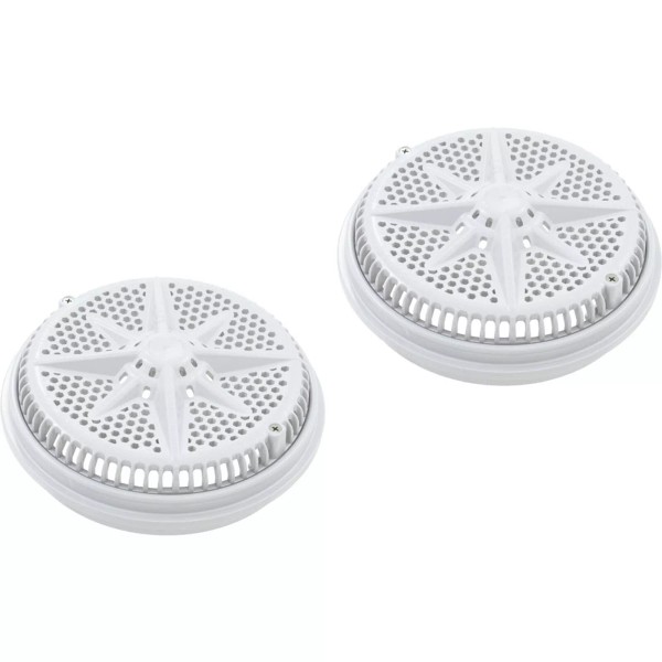 n/a Main Drain Grate, PentStarGuard, 8", 112gpm, Wht, qty 2,