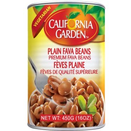 California Garden Premium Fava Beans 16oz Pack of 6 Ready to Eat Medammes
