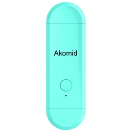 Akomid Book Light, USB Rechargeable Reading Light, Eye-Cared Amber Light Mode Book Light for Reading in Bed Kids, 8 LEDs Bookmark Portable Book Light Clip on, Stepless Dimming, Lake Blue