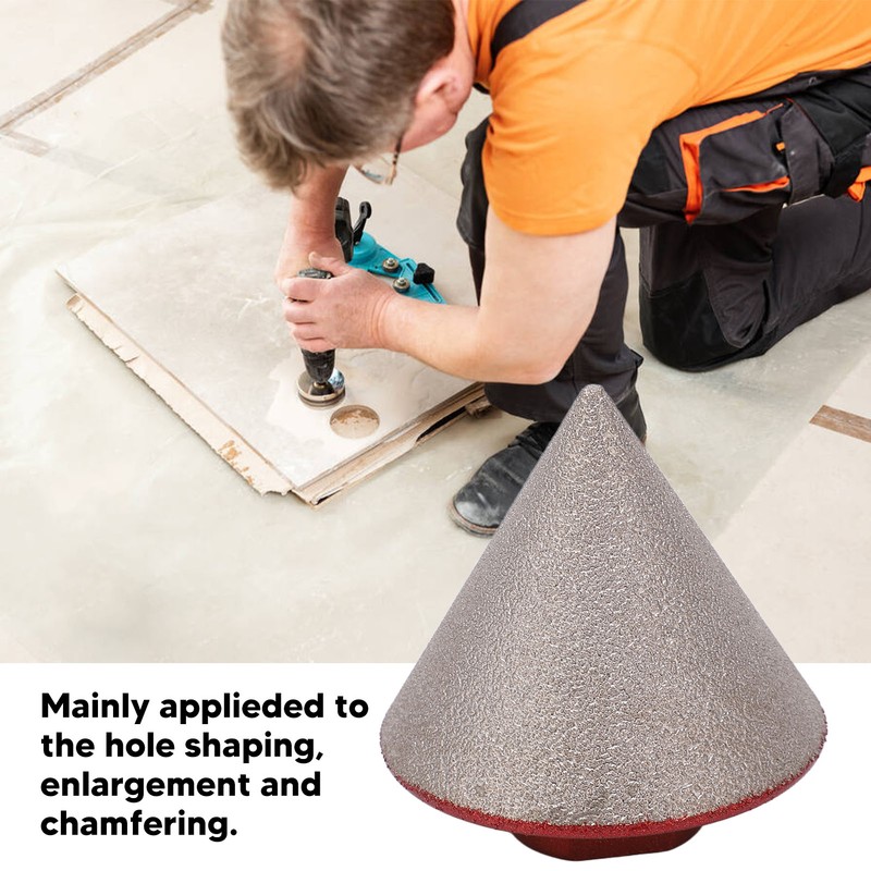 Diamond Beveling Chamfer Bit 60 Degree 80 Grits 48mm Cutter