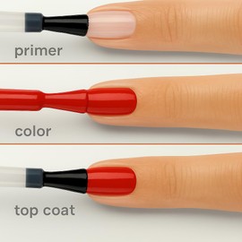 Sally Hansen Miracle Gel Keith Haring Salon Quality Nail Polish | Gel-Like Formula, Two-Step System, No UV Light Needed, Long Lasting | Opaque, Glossy | 917 Red-iant Baby | Red Nail Color