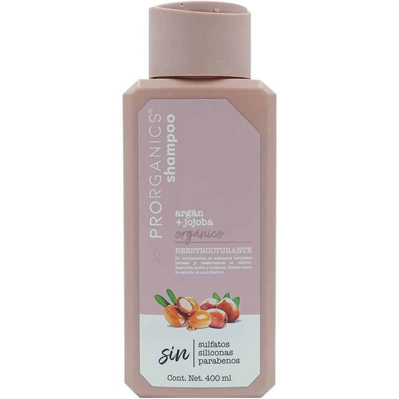 Prorganics Shampoo Reestructurante Prorganics. Argán y Jojoba 400 ml