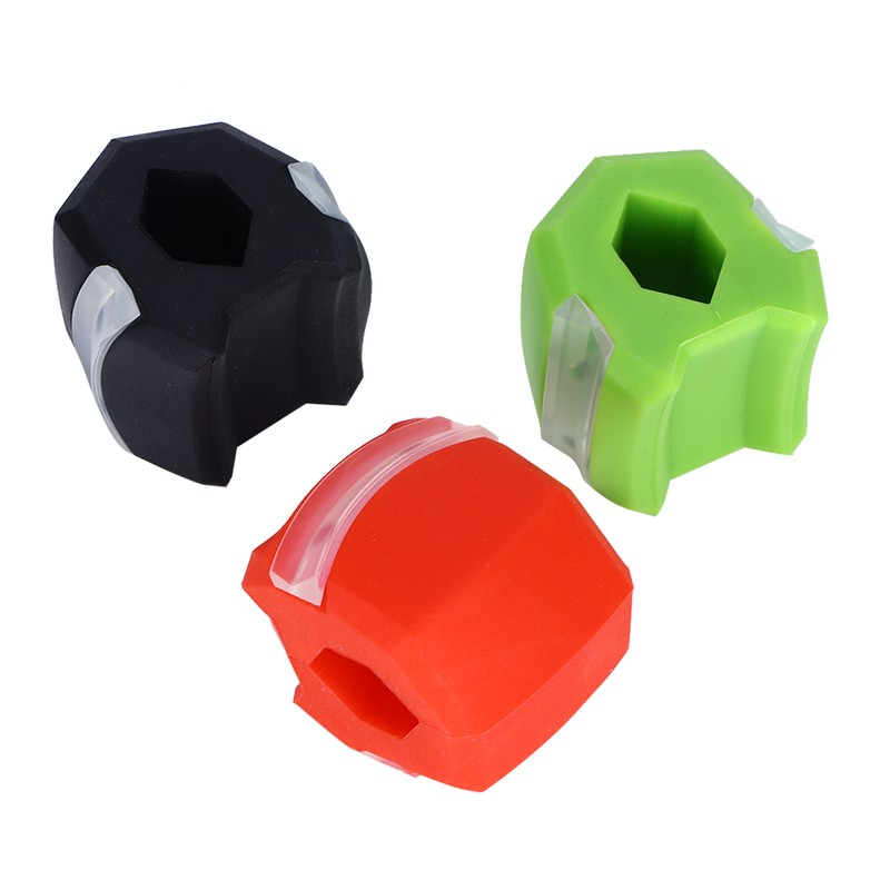 3pcs Silicone Jawline Shaping Exercise Ball Portable Fitness Face Masseter