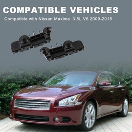 JDMON Front Bumper Bracket Compatible with Nissan Maxima 3.5L V6 2009 2010 2011 2012 2013 2014 2015 Replacement for 62221-9N00A 62220-9N00A