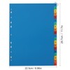 1-20 Part File Dividers A4,【6Pack】 Plastic A4 Folder Dividers for
