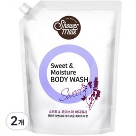 Syawomeiteu 샤워메이트 스위트 앤 모이스처 바디워시 리필, 2L, 1개 one option Shower Mate Sweet & Moisture Body Wash Refill, 2L, 1 piece