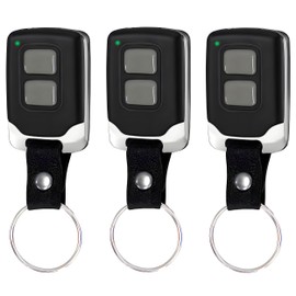 3 Garage Door Opener Remote for Liftmaster Chamberlain Craftsman, Super Mini Garage Door Remote for 890Max 893Max 891LM 971LM 371LM, for Red Orange Green Yellow Purple Learn Button, Key Chain Type
