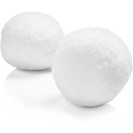 40pc Christmas Fake Snowballs - For Xmas Snow Ball Fight Game, Tree Plush & Throwing Battle | Realistic Winter Snowball Play Tossing Fun - Home Decoration | For Kids/Adults, Indoor & Outdoor