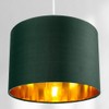 Contemporary and Chic Forest Green Cotton 10" Table or Pendant