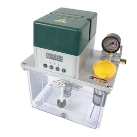 EQCOTWEA 220V Automatic Lubrication Pump Automatic Gear Pump Lubrication Oil Pump 3L Automatic Electric CNC Lubrication Pump Oiler Digital Display Oiler with Pressure Gauge