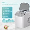 EUHOMY Countertop Ice Maker Machine with Handle, 26lbs Per Day,