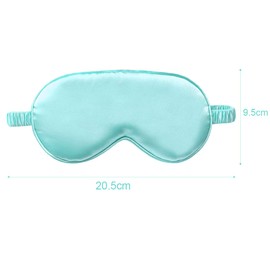 Lotsdonxia 2-Pack Silk Sleep Masks with Storage Bag – Adjustable Elastic Sleep Masks for Men and Women to Block Light and Reduce Puffiness (Green)
