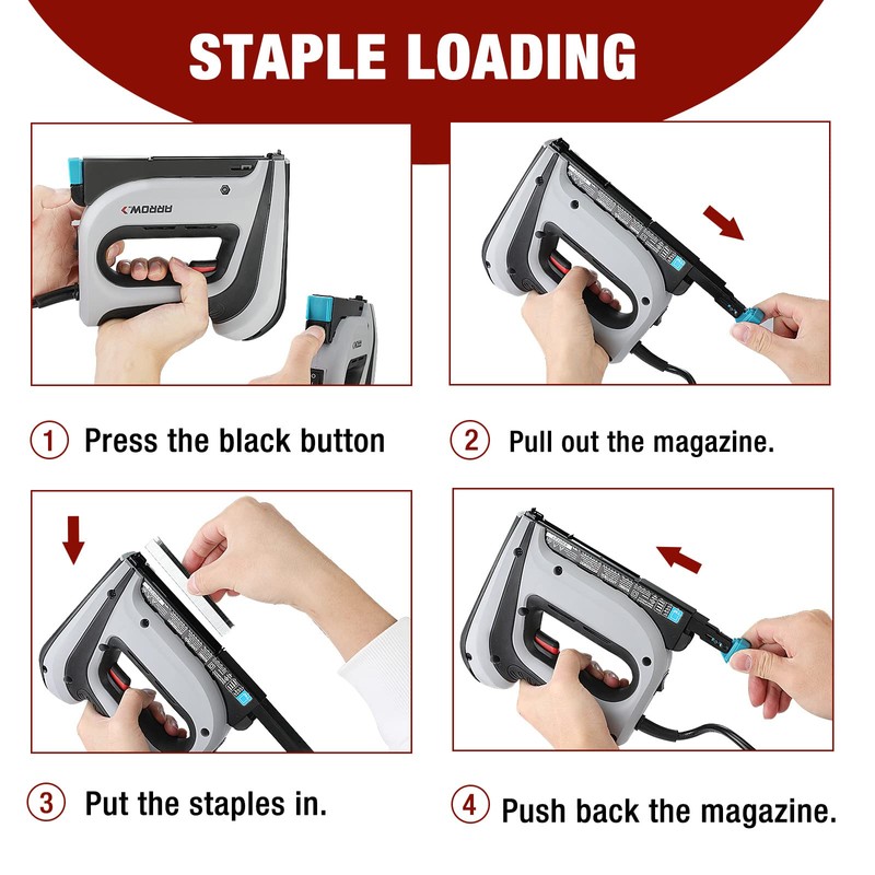 Arrow Electric Staple Gun Kit, Corded Stapler with 3750 Pieces