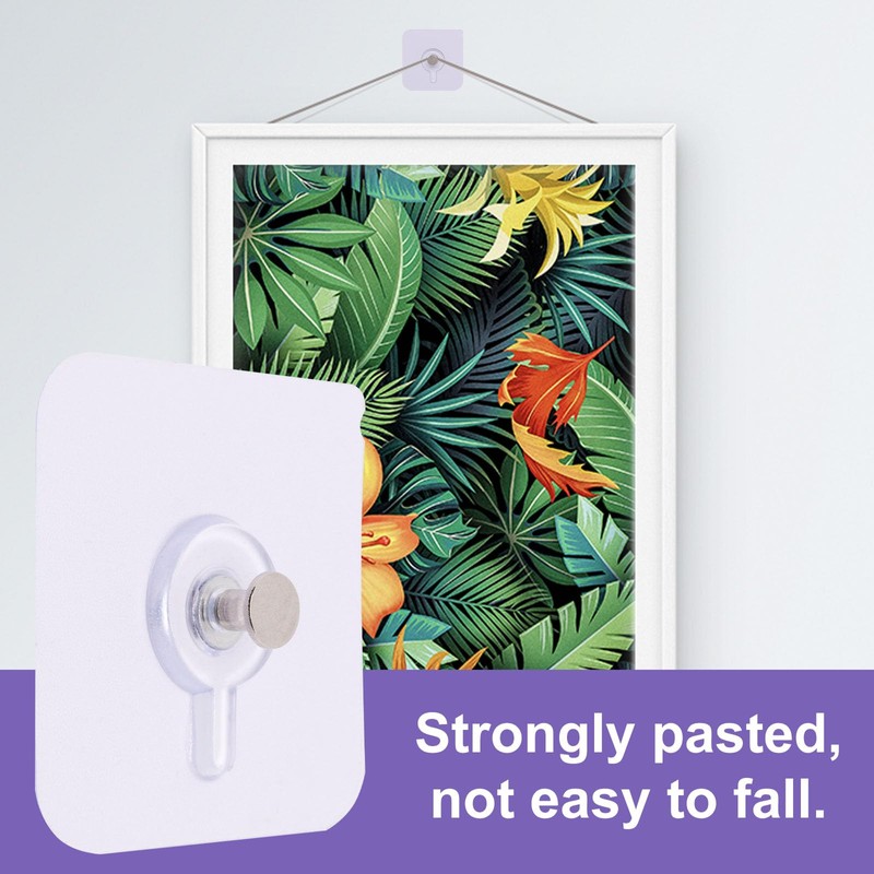 BENLIUDH Wall Hangers Without Nails, Adhesive Wall Hooks Picture Hangers
