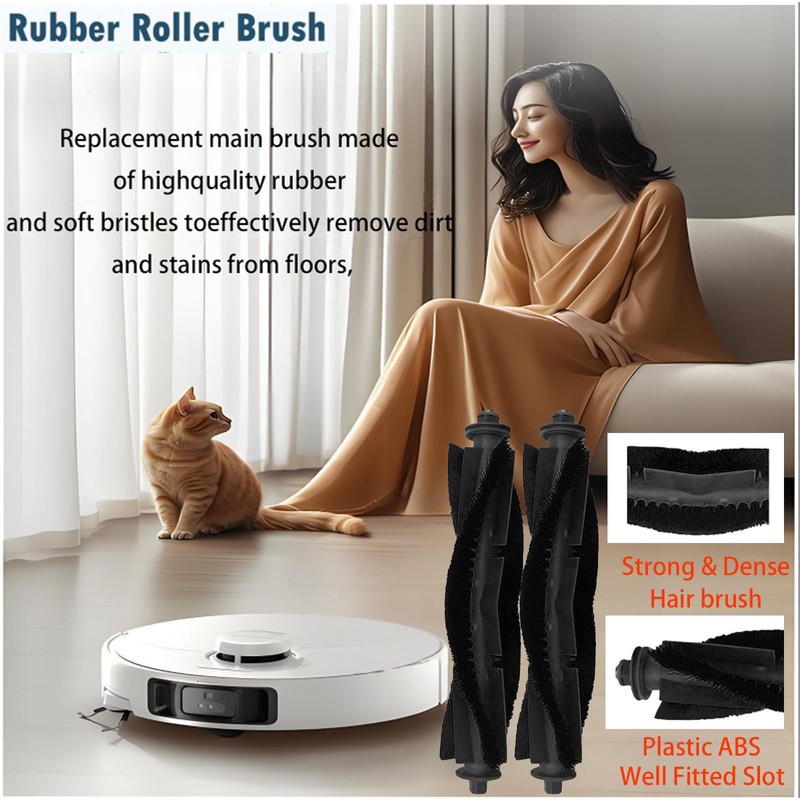 Rollers Brush Replacement for MONSGA MS1 / MS1 MAX Robot