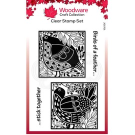 Jane Gill - Clear Magic Stamp Set - Bird Blocks