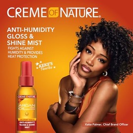 Creme of Nature Argan Oil Gloss and Shine Mist, 4 Ounce
