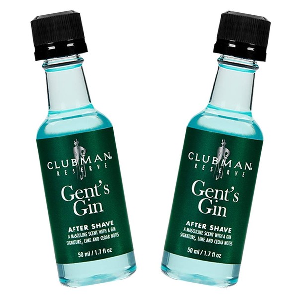 Clubman Reserve - Gent's Gin After Shave Lotion 1.7 fl. Oz x 2 packs
