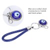 5Pcs Evil Eye Keychain, Turkish Blue Evil Eye Keychain Charms