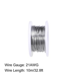 sourcing map 0.7 mm 21AWG Heating Resistance Wire Nichrome Wires for Heating Elements 32.8ft