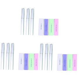 FOMIYES 3sets Glass Nail File Colorful Case Nail Buffers for Gentle Manicure Care Includes Glass Files Random Buffers for Art Enthusiasts