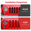 SQQP Mesh Grille Grill Insert+ Headlight Turn Light Cover Trim