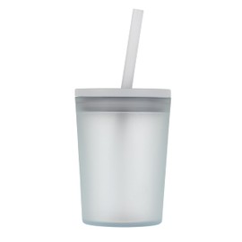 Ecoffee Cup Frio Reusable Cold Drink Cup with Straw – PLA Iced Coffee Tumbler, Melamine Free & Dishwasher Safe – Ideal for Iced Lattes & Frappés - 12oz/350ml