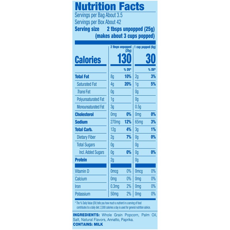 Pop Secret Popcorn, Extra Butter, 3.2 Ounce Microwave Bags, 12