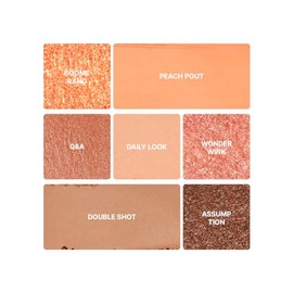 Espoir Real Eye Palette #1 Peachy Like 5.9g - Paleta de Sombras Durazno Multiuso para Ojos, Mejillas y Cejas con Acabados Mate-Shimmer Naturales
