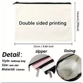 Unbranded Teacher Appreciation gift - Zippered Canvas Pencil Bag TEACH LOVE INSPIRE