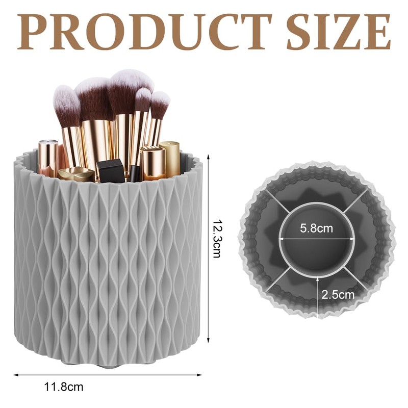 HOTUT 360° Rotating Makeup Organiser Brush Holder,Brush Holder Organizer