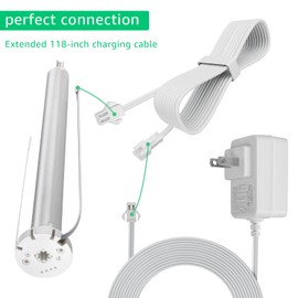 9020672 Charger is Suitable for Rolling Shutter Door R28 and ST30 Motors, Replace for Somfy Sonesse Wireless Plug-in 13.3V Charger. 8-Hour Charging and Extension Cable(1Pack)